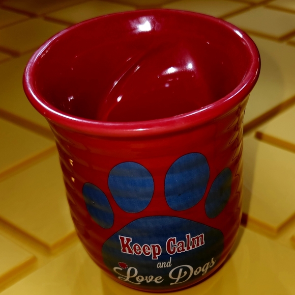 Denise East, "Love Dogs", Red Oversized Coffee Mug. - Picture 10 of 10